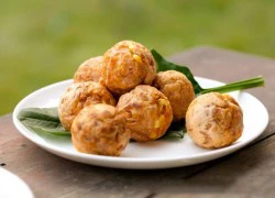 [Chế biến] - Bắp viên kim chi theo kiểu takoyaki