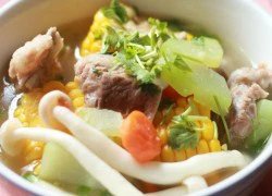 [Chế biến] &#8211; Canh sườn ngũ sắc