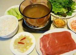 [Chế biến] &#8211; Lẩu bò nhúng giấm