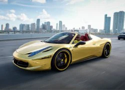 Ferrari 458 Spider dát vàng của vận động viên bóng chày