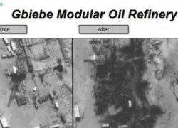 Mỹ công bố hình ảnh phá hủy các nhà máy lọc dầu tại Syria