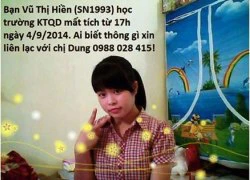 Nữ sinh viên mất tích bí ẩn khi đi dạy gia sư