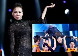 Thu Minh nhào lộn ngoạn mục trên sân khấu "The Winner Is"