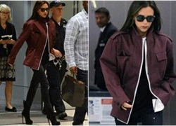 Victoria Beckham mặt lạnh như băng ở sân bay