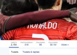 Vượt mặt Kaka, Ronaldo trở thành VĐV hot nhất MXH Twitter