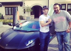 Aguero độ siêu xe Lamborghini mới mua