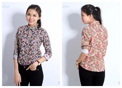 Áo sơ mi nữ Style sắc hoa