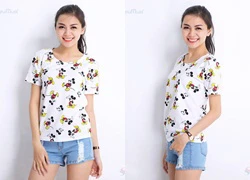 Áo thun nữ Mickey xinh yêu