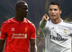 Balotelli đứng ở đâu so với Cris Ronaldo?