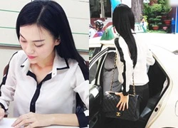 Bắt gặp Cao Thùy Linh giản dị đi nộp phạt vì thi Hoa hậu 'chui'