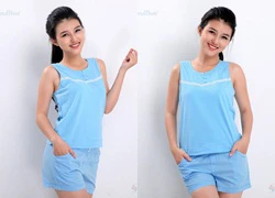 Bộ đồ short sát nách phối ren