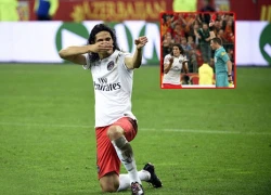 Cavani bị đuổi vì mừng kiểu bắn súng