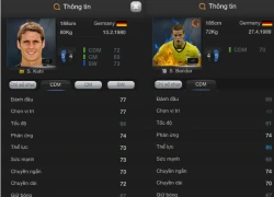 Đội hình FIFA Online 3: Hàng tiền vệ &#8217;sắt&#8217; của Dortmund (Phần 2)