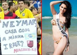 Fan cầu hôn Neymar cho em gái