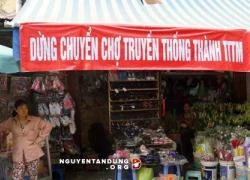 Hà Nội: Chợ Thành Công thành trung tâm thương mại, tiêu thương phản đối