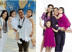 Hạnh phúc viên mãn của gia đình "sao" Việt sinh 2 con gái