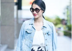 Học sao Việt cách nâng tầm cho chiếc áo khoác denim