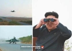 Kim Jong-un thị sát huấn luyện phi công cảm tử