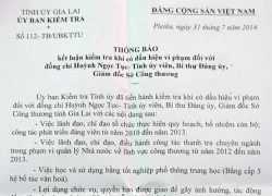 Kỷ luật Giám đốc Sở Công thương dùng bằng giả để tiến thân