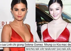 Linh Chi bị 'ném đá' vì mặc váy nhái Selena Gomez