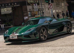 Koenigsegg Agera S khoác áo carbon xanh ở Hong Kong