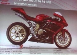 MV Agusta F4 mới - siêu phẩm tăng sức mạnh