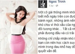 Ngọc Trinh gây bất ngờ với triết lý sâu sắc về tình yêu