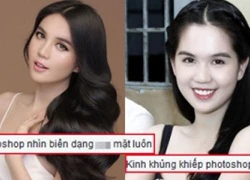 Ngọc Trinh lại bị &#039;ném đá&#039; vì photoshop đến biến dạng