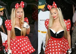 Paris Hilton hóa chuột Minnie gợi cảm mừng Halloween