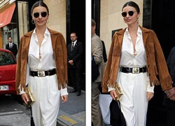 Siêu mẫu Miranda Kerr đẹp rạng rỡ ở Paris