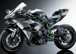 Siêu môtô Kawasaki Ninja H2R có thể đạt vận tốc 337 km/h