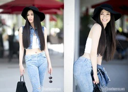 Street style thu sành điệu của &#8220;Mỹ nhân Sài thành&#8221; Khánh My