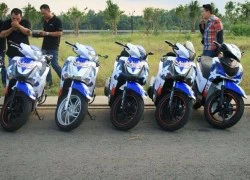 5 chiếc Honda SH với bộ tem Ducati của biker Sài thành