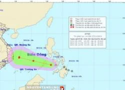 Áp thấp vào biển đông có thể mạnh thành bão