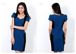 Đầm dự tiệc peplum D&N