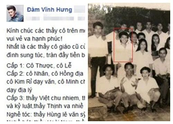 Đàm Vĩnh Hưng khoe ảnh thời còn 'mài quần' trên ghế nhà trường