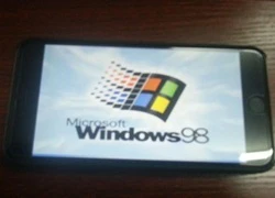 iPhone 6 Plus bị hack chạy Windows 98