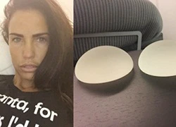 Katie Price khoe miếng silicon trong lần thứ 7 nâng cấp vòng một