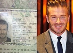 Lộ ảnh hộ chiếu cực điển trai của David Beckham