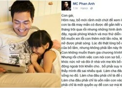 MC Phan Anh xin lỗi khi làm con gái khóc