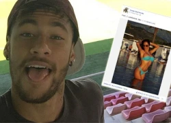 Neymar lấp lửng chuyện yêu siêu mẫu ngực bự