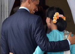 Nga trả đũa Mỹ vụ Tổng thống Obama ôm góa phụ Myanmar