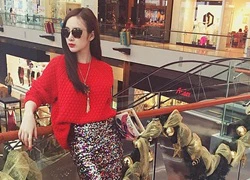 Angela Phương Trinh mặc sành điệu đi shopping ở Singapore