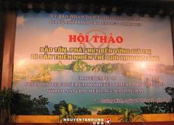 Quảng Ninh: Lỗi ngữ pháp tiếng Anh sơ đẳng tại hội thảo quốc tế