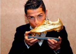 Ronaldo rạng ngời nhận giải Chiếc giày vàng châu Âu 2013/14