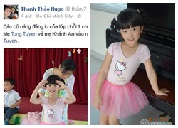 Thanh Thảo Hugo khoe ảnh con gái biểu diễn ngày 20/11