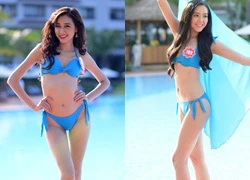 Thí sinh HH Việt Nam gợi cảm với bikini xanh