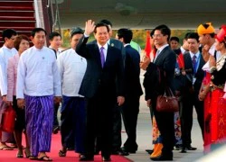 Thủ tướng Nguyễn Tấn Dũng tới Thủ đô Nay Pyi Taw