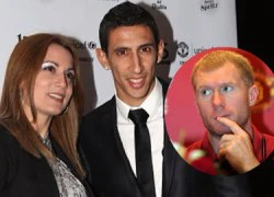 Vợ Di Maria lên mạng "tẩn" Scholes