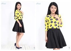 Áo kiểu nữ in hoa Kim Fashion